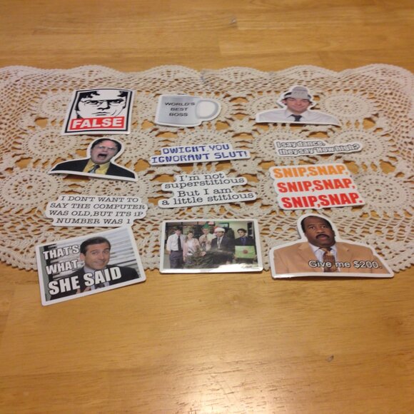 Humorous office-themed coffee cup and stickers - Picture 4 of 6